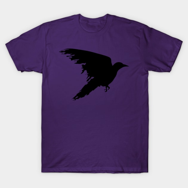 Ragged Raven Silhouette T-Shirt by taiche